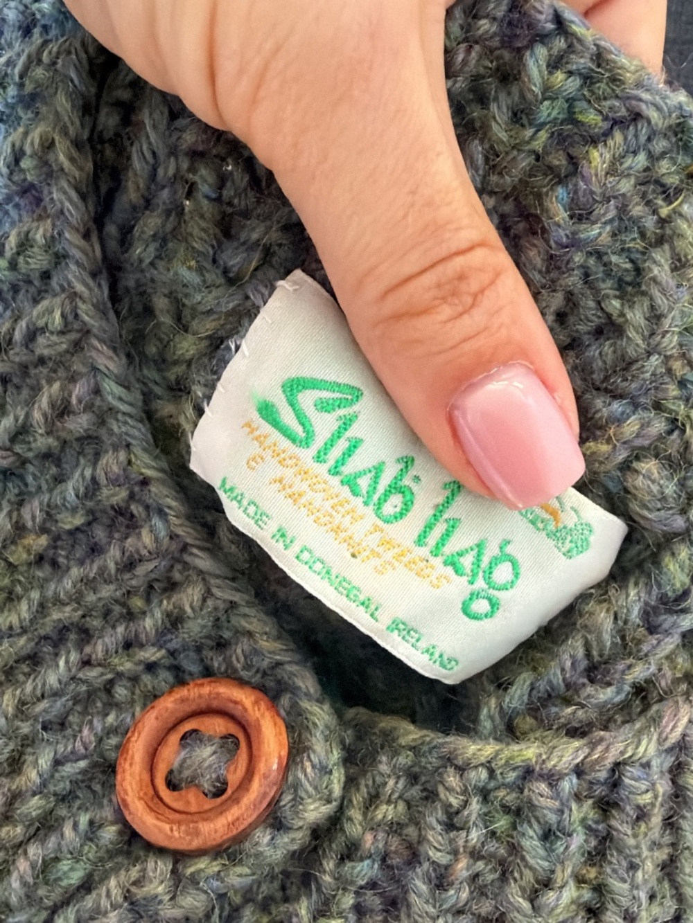 100% thick wool chunky sweater from Ireland - Picture 2 of 4